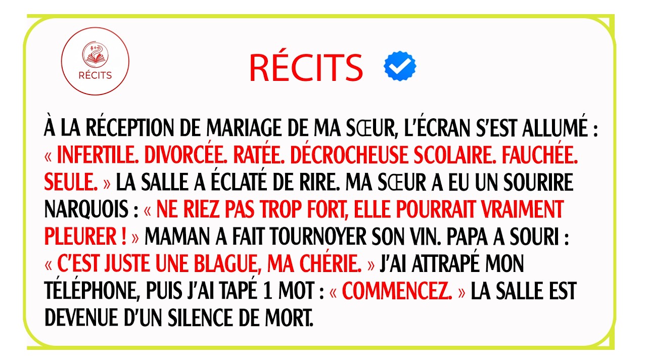 Ma sœur m'humilie devant tout le monde, j'annule le paiement de son mariage de 100 000€.