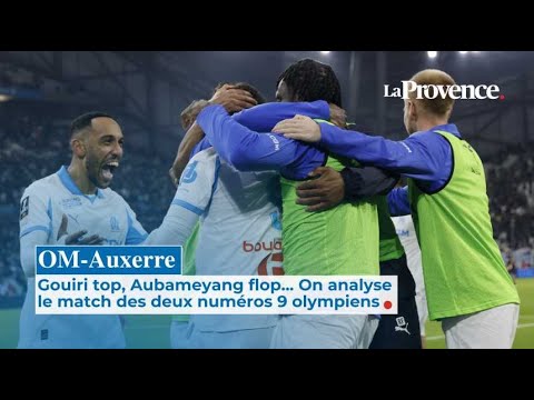 OM-Auxerre : Gouiri top, Aubameyang flop... On analyse le match des numéros 9 de l'OM