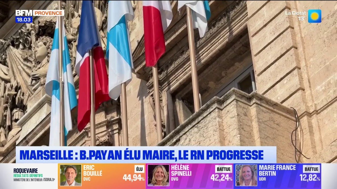 Marseille : Benoît Payan élu maire, le Rassemblement national progresse